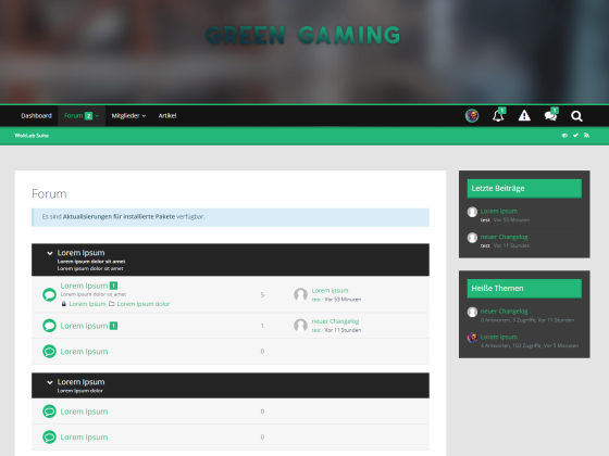 WSF 5.0 Foren Stil | Green Gaming