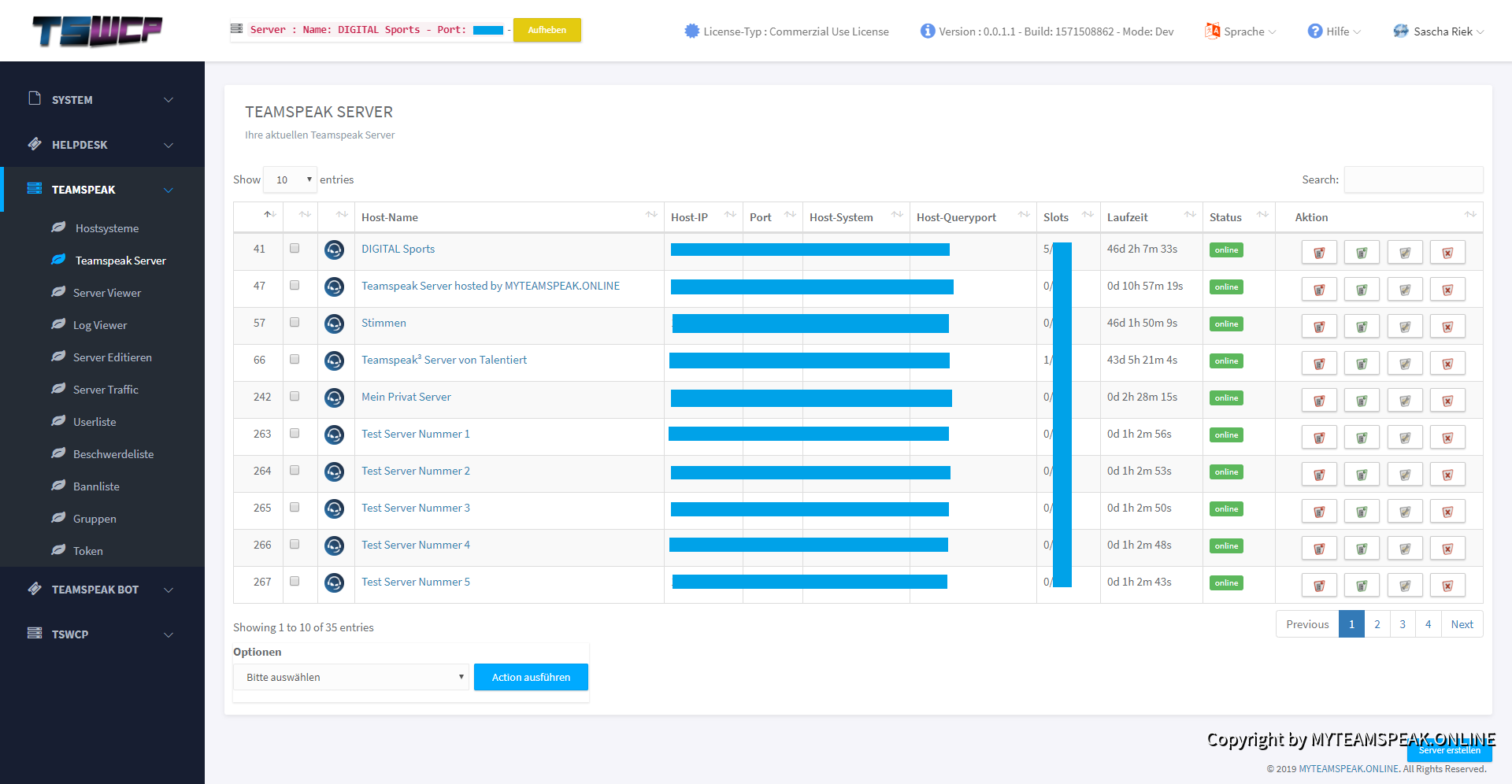 Serverliste V2